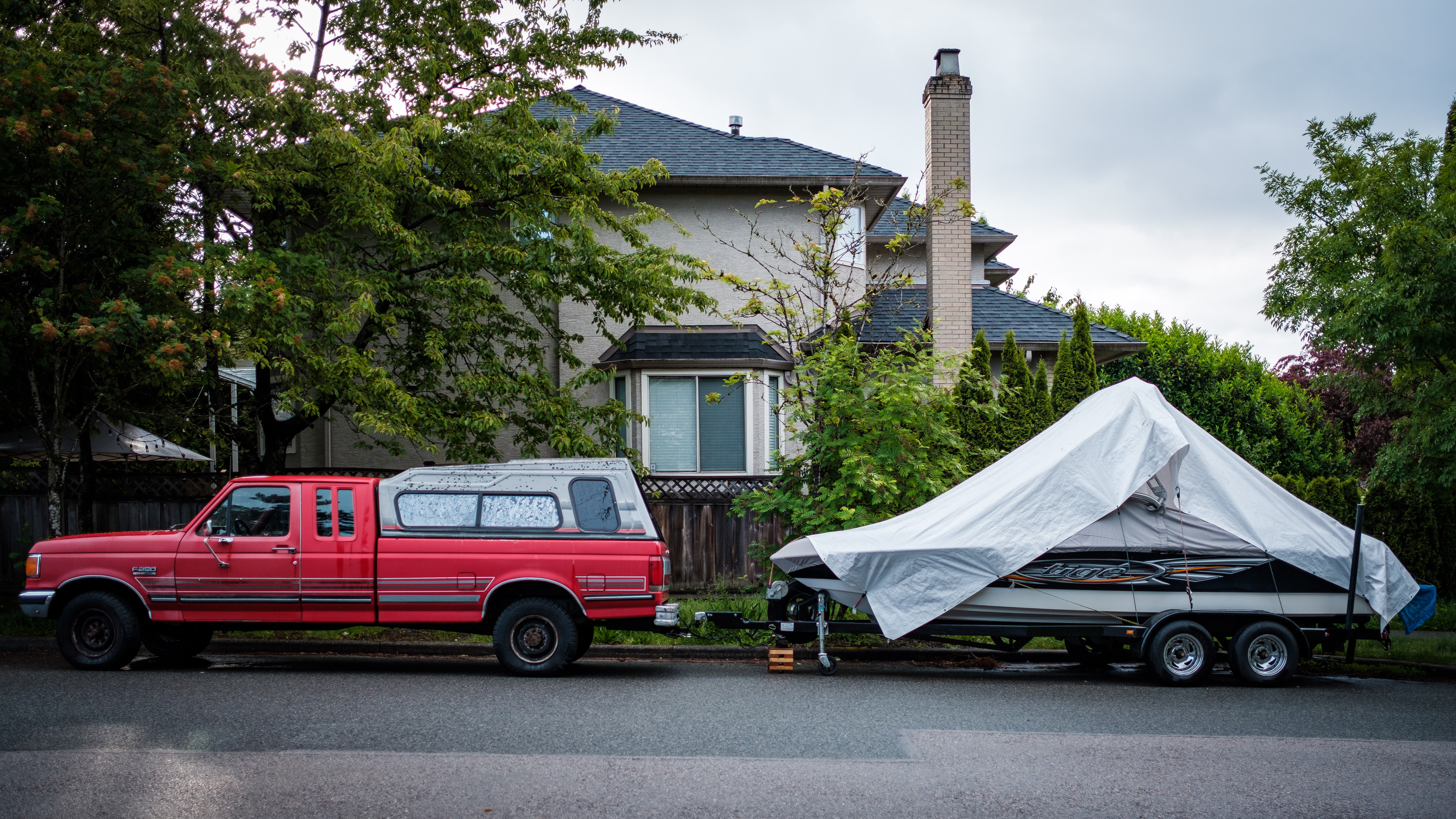 Pickup + Ski Boat