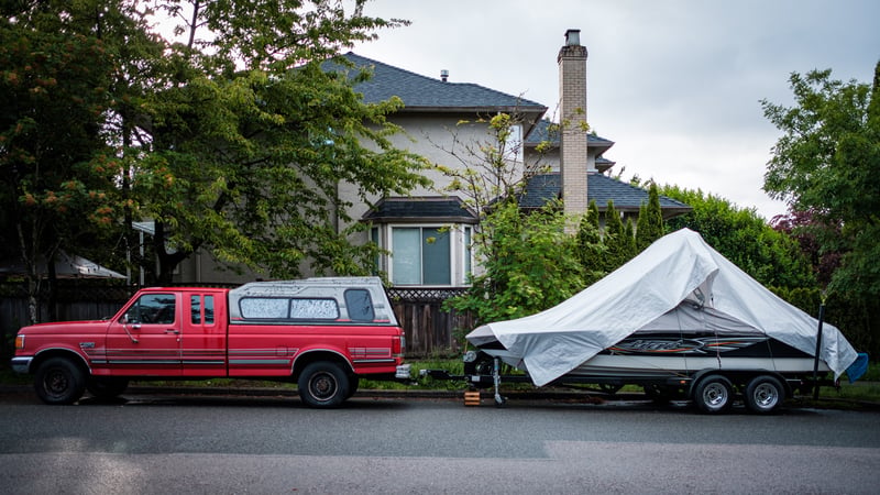 Pickup + Ski Boat