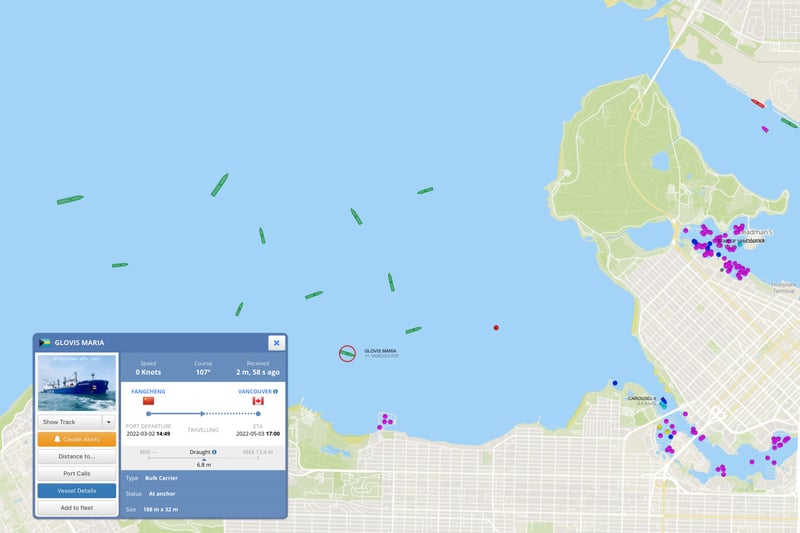 Map from myshiptracking.com