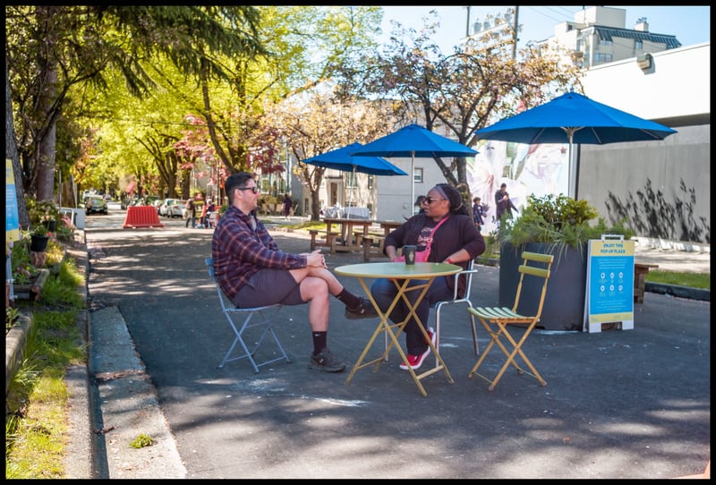 Pop-up Plaza coffee